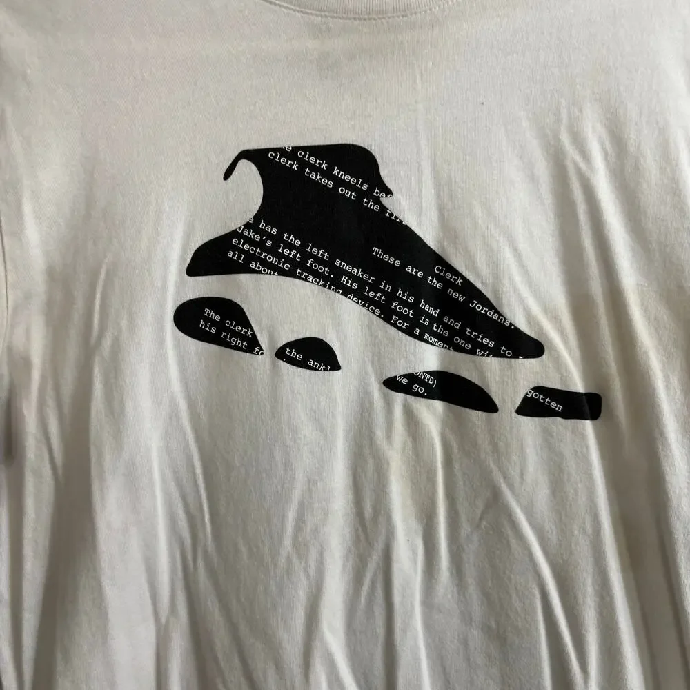 Jordan White Sneaker Graphic T-Shirt Men’s M Jumpman Streetwear Tee 40 Acres